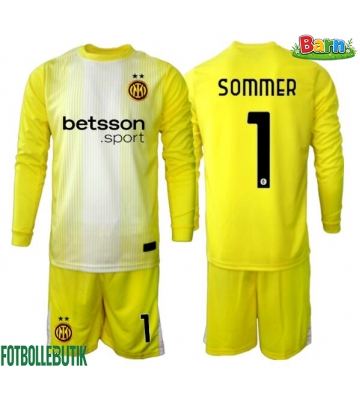 Inter Milan Yann Sommer #1 Målvakt Bortaställ Barn 2025-26 Långärmad (+ Korta byxor)